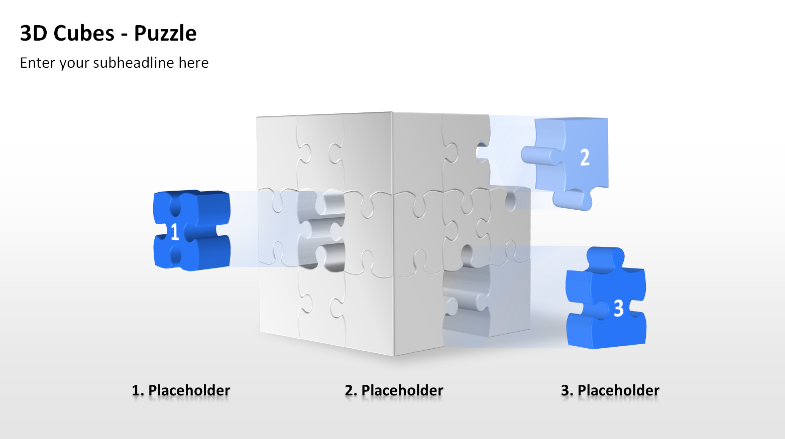 PowerPoint 3D Puzzle Cubes